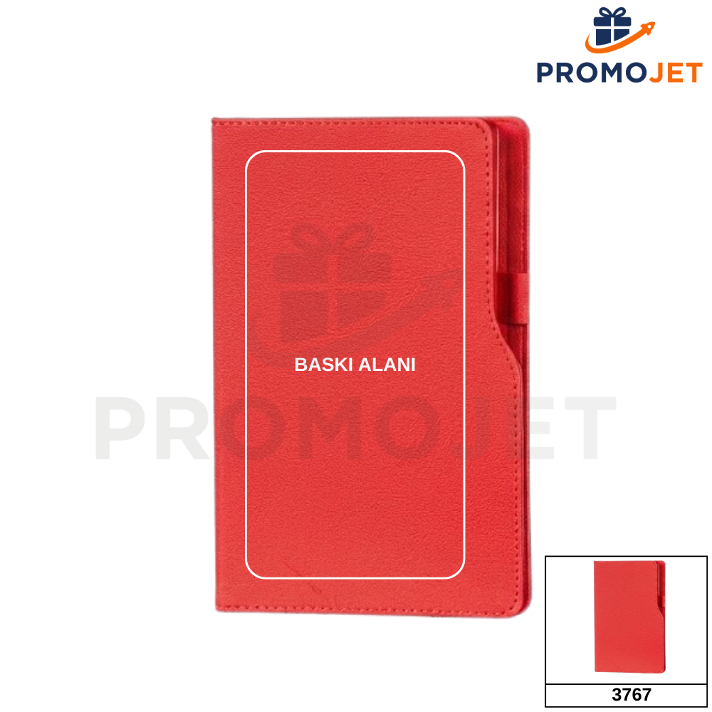 Tarihsiz Defter – İnce Tasarım ve Renkli Kenarlı (14,5 x 21 cm)