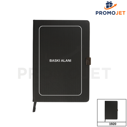 14 x 21 cm Termo Deri Kapaklı Tarihsiz Defter