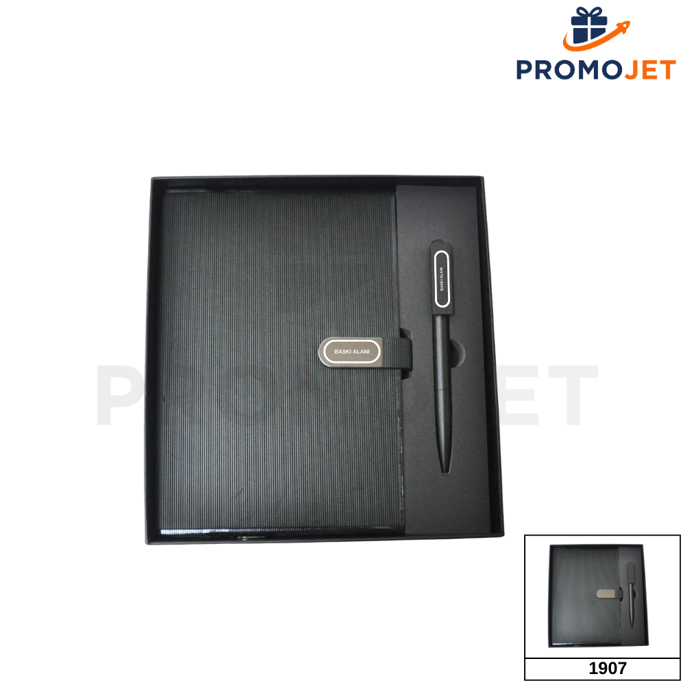 Vip Kutulu Hediye Seti (Defter - Kalem)
