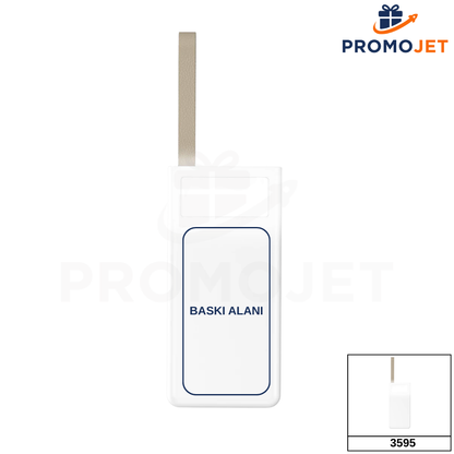 20.000 mAh LCD Göstergeli ve LED Fenerli Powerbank (Type-C Girişli)