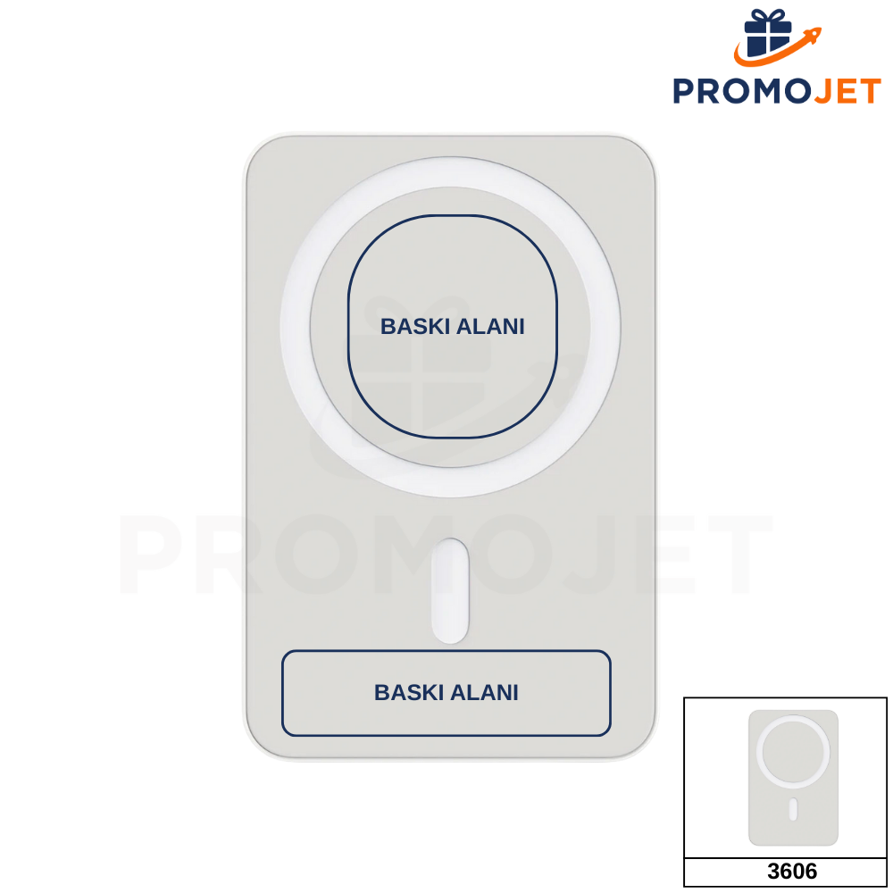 10.000 mAh MagSafe Uyumlu Kablosuz Powerbank (Mıknatıslı Tutuş)