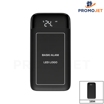 Işıklı Logo Baskılı 8.000 mAh Rubber Powerbank (Aydınlatmalı Tasarım)