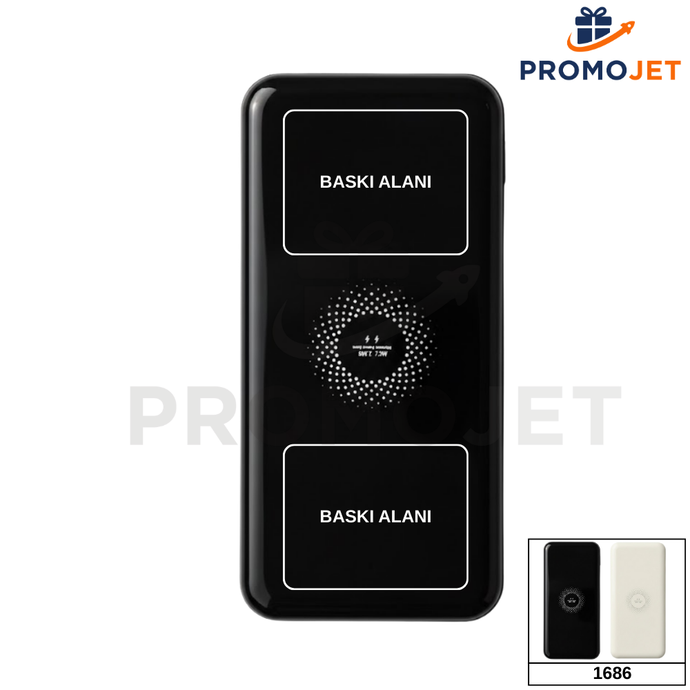 10.000 mAh Kablosuz (Wireless) Powerbank ve LED Dijital Gösterge