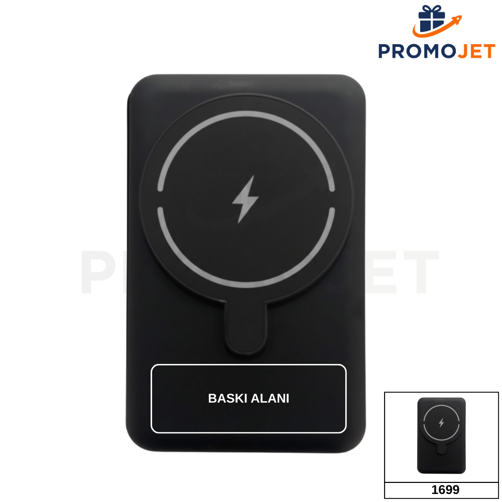MagSafe Destekli 5.000 mAh Kablosuz Powerbank ve Katlanabilir Stand