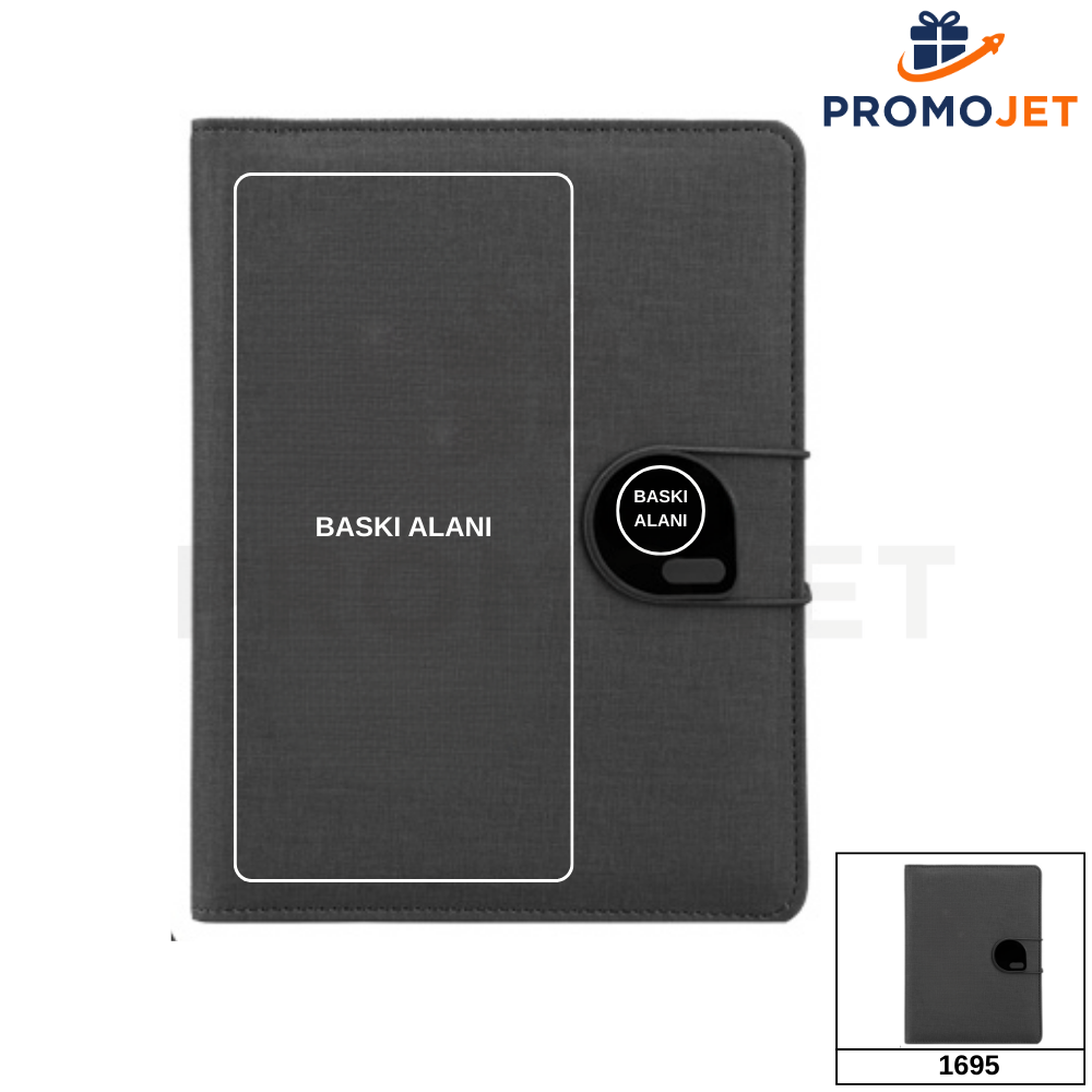 Işıklı Logo Baskılı MagSafe 5.000 mAh Powerbankli VIP Organizer