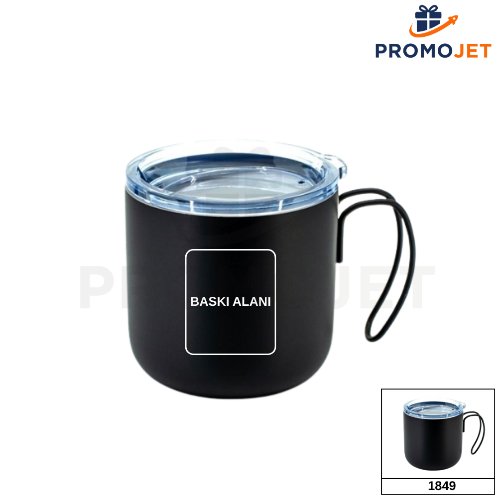 320 ml İdeal Boy Paslanmaz Çelik Termos Mug (İç-Dış Çelik)