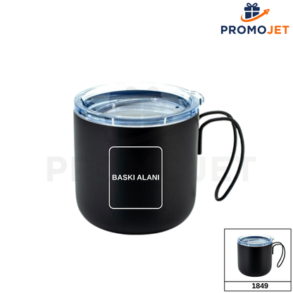 320 ml İdeal Boy Paslanmaz Çelik Termos Mug (İç-Dış Çelik)