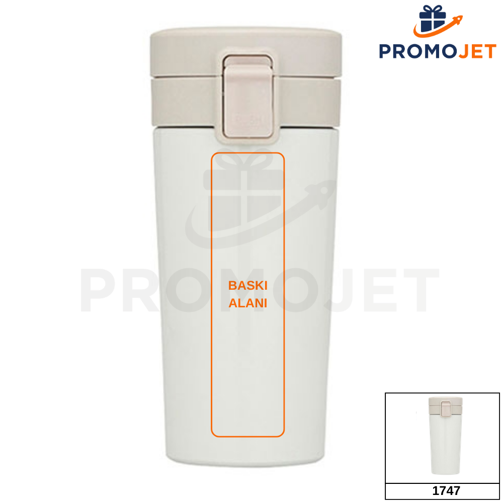 350 ml Süzgeçli ve Kilitli Kapaklı Paslanmaz Çelik Termos