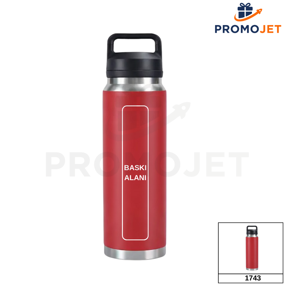 1100 ml Vakumlu Paslanmaz Çelik Termos (1.1 Litre Yüksek Kapasite