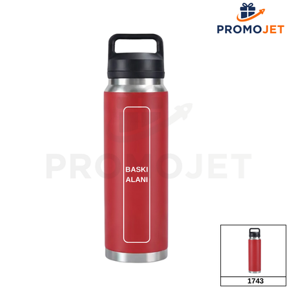 1100 ml Vakumlu Paslanmaz Çelik Termos (1.1 Litre Yüksek Kapasite