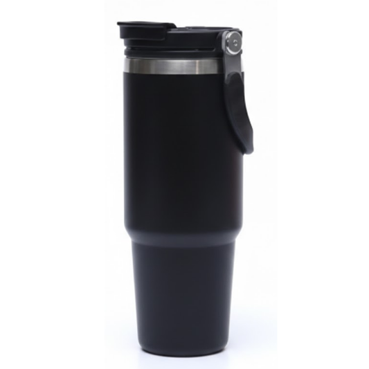 888 ml (30 OZ) Katlanır Kulplu Paslanmaz Çelik Termos Bardak