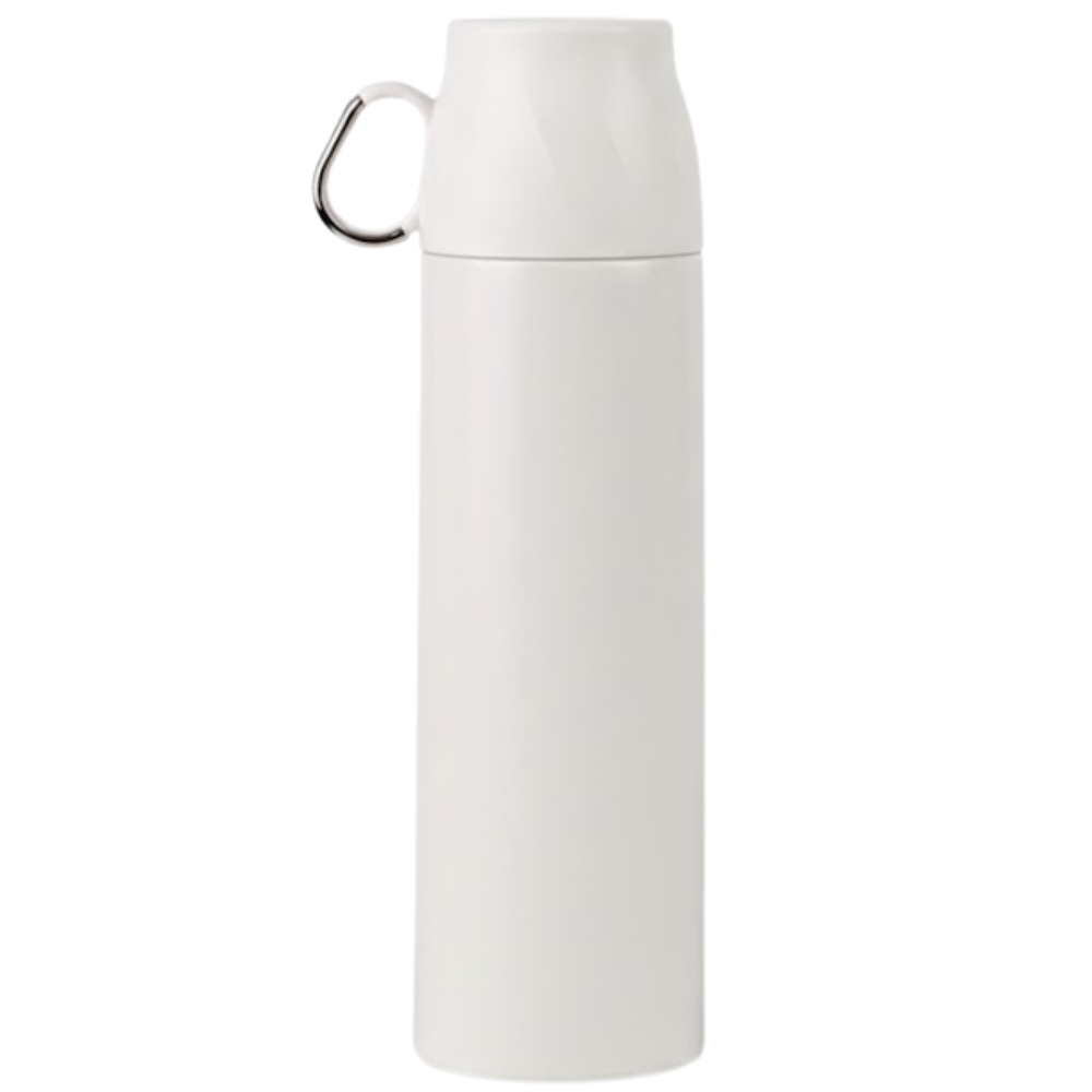 500 ml Bardaklı Paslanmaz Çelik Termos (Özel Tasarım Kapaklı)