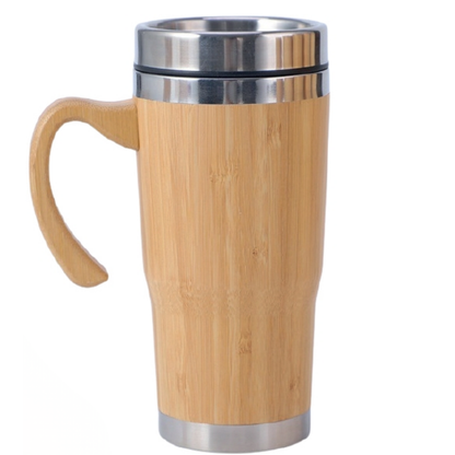450 ml Doğal Bambu Gövdeli Tasarım Termos Bardak