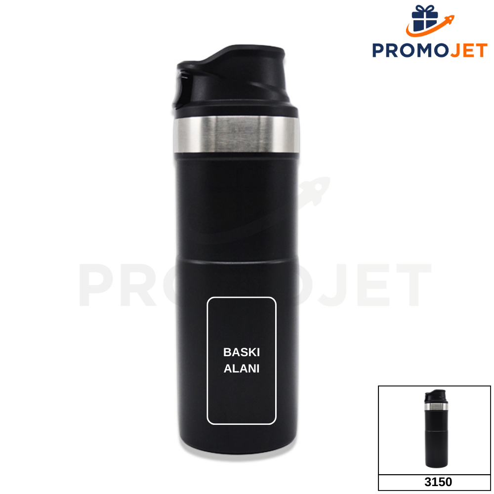 480 ml Slim Tasarım Çift Duvarlı Paslanmaz Çelik Termos (304 Çelik)