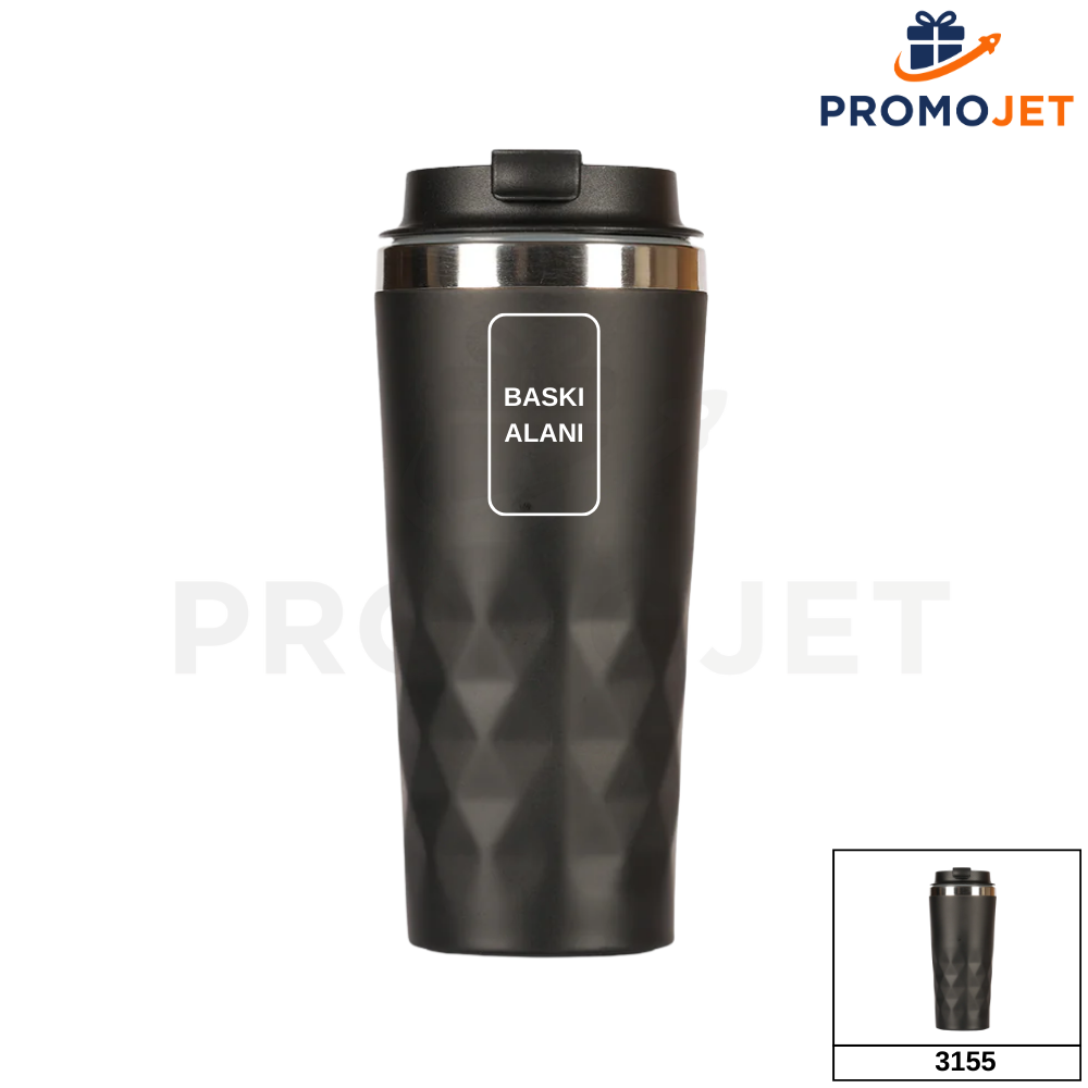 450 ml Çift Duvarlı Paslanmaz Çelik Termos Bardak (304 Kalite)