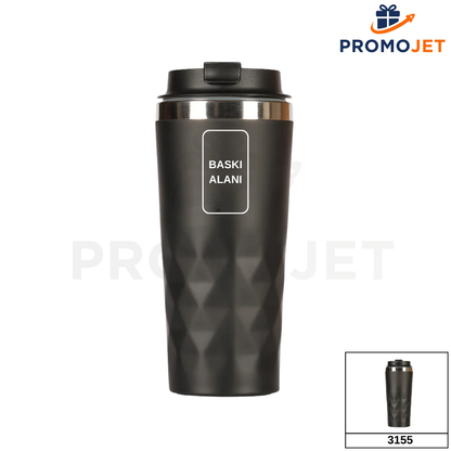 450 ml Çift Duvarlı Paslanmaz Çelik Termos Bardak (304 Kalite)