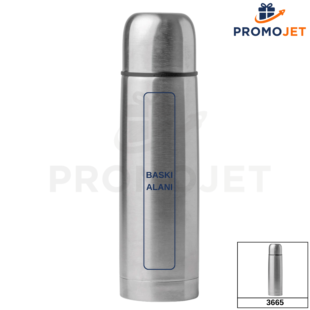 750 ml Paslanmaz Çelik Çift Duvarlı Vakumlu Termos (304 Çelik)
