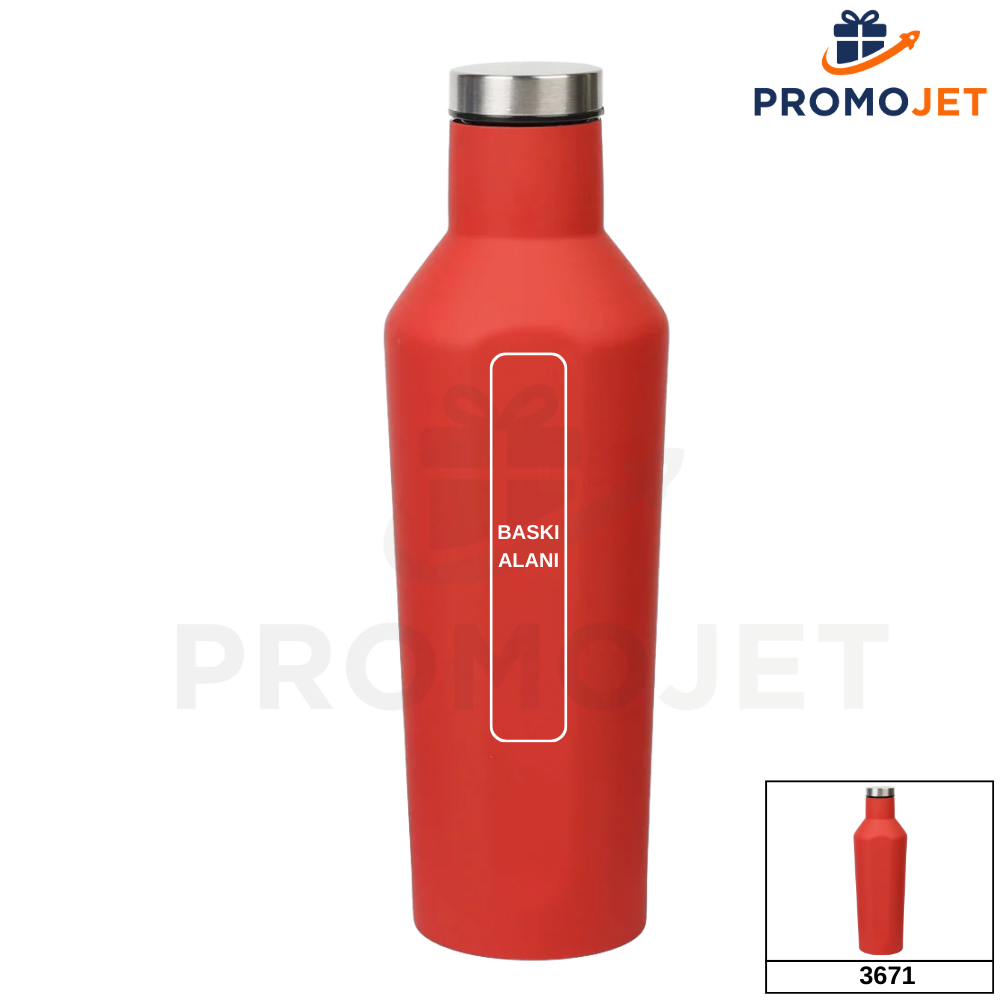 500 ml Klasik Form Paslanmaz Çelik Termos