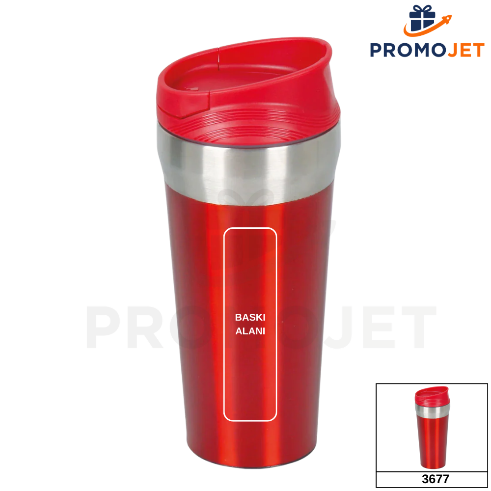 400 ml Devrilmez Vantuz Tabanlı Güvenli Ofis Termosu