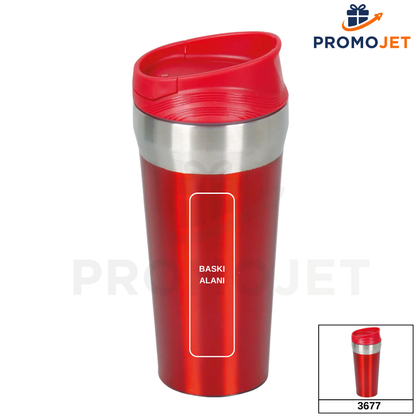 400 ml Devrilmez Vantuz Tabanlı Güvenli Ofis Termosu