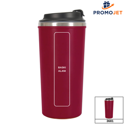 500 ml Devrilmez Vantuz Tabanlı Güvenli Ofis Termosu
