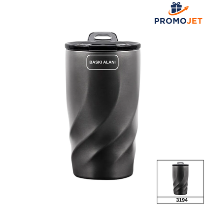 Çevre Dostu Çelik Termos Bardak 400 mL
