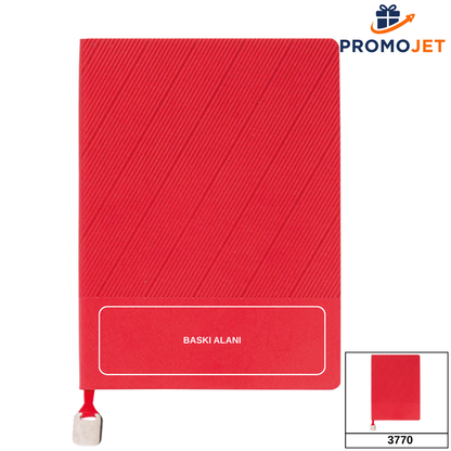 Metal Tokalı Yumuşak Termo Deri Tarihsiz Defter
