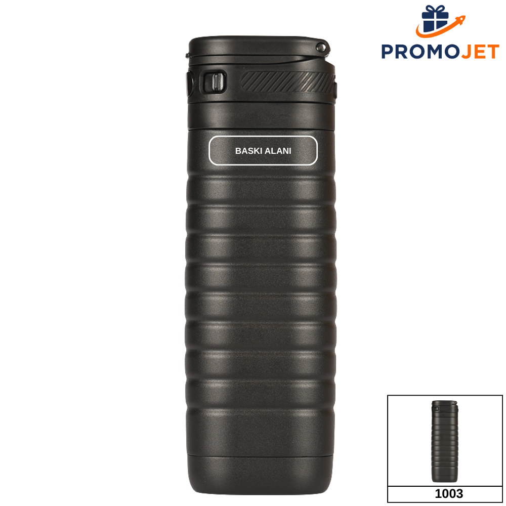 Kilitli Kapaklı Termos Bardak – Ergonomik ve Güvenli Tasarım (400 ml)