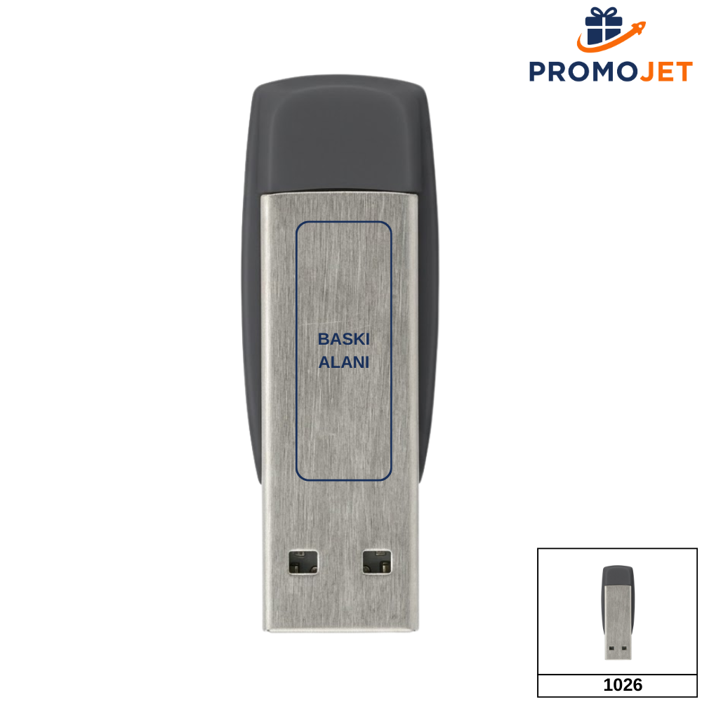 Renkli Yaprak Klipsli İnce Metal USB Bellek (16 GB)