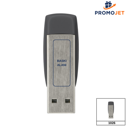 Renkli Yaprak Klipsli İnce Metal USB Bellek (16 GB)