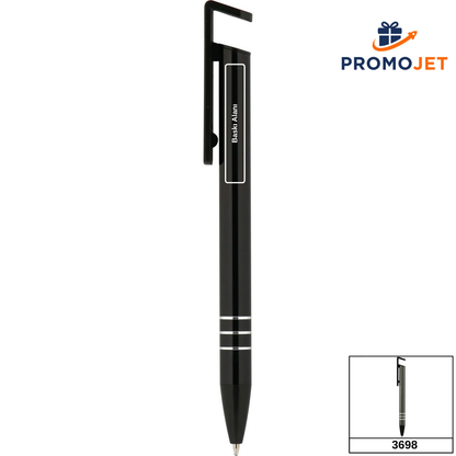 Stant Fonksiyonlu ve Üç Çizgili Premium Metal Tükenmez Kalem Serisi