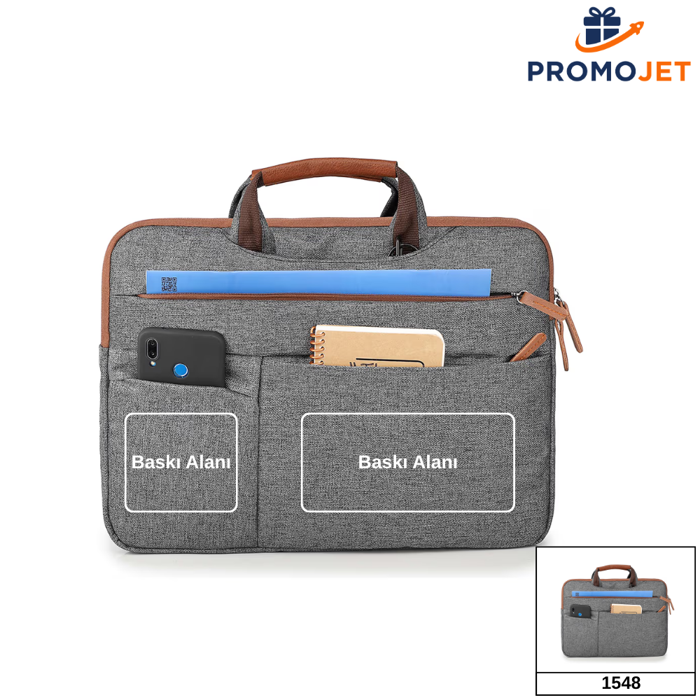 Su Geçirmez Laptop ve Evrak Çantası – Kurumsal Baskılı Özel Üretim Promosyon Çantası