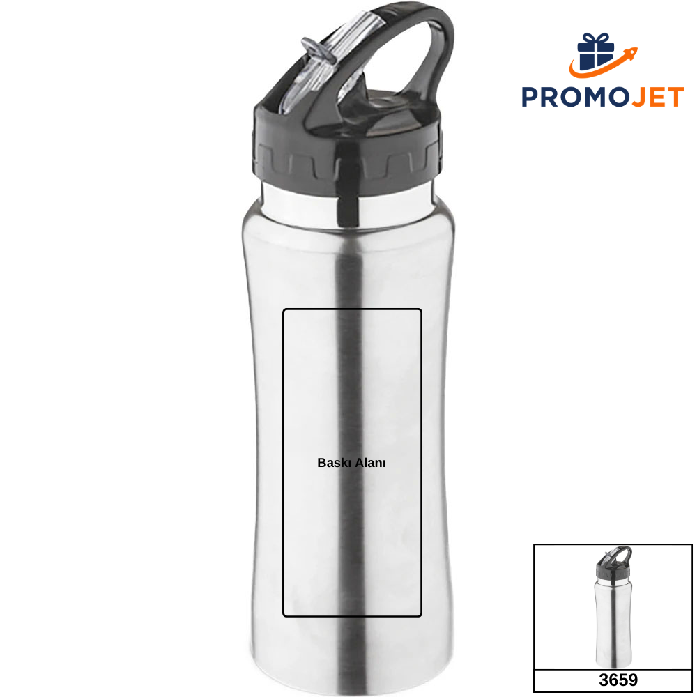 Katlanabilir Emzikli ve Kavisli Premium Spor Matara