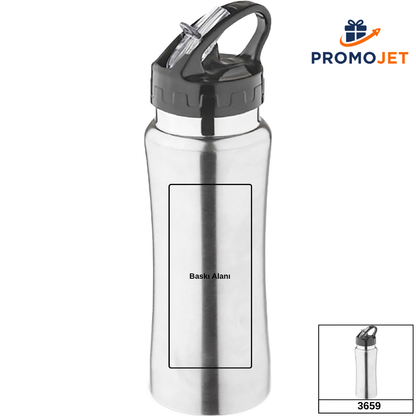 Katlanabilir Emzikli ve Kavisli Premium Spor Matara