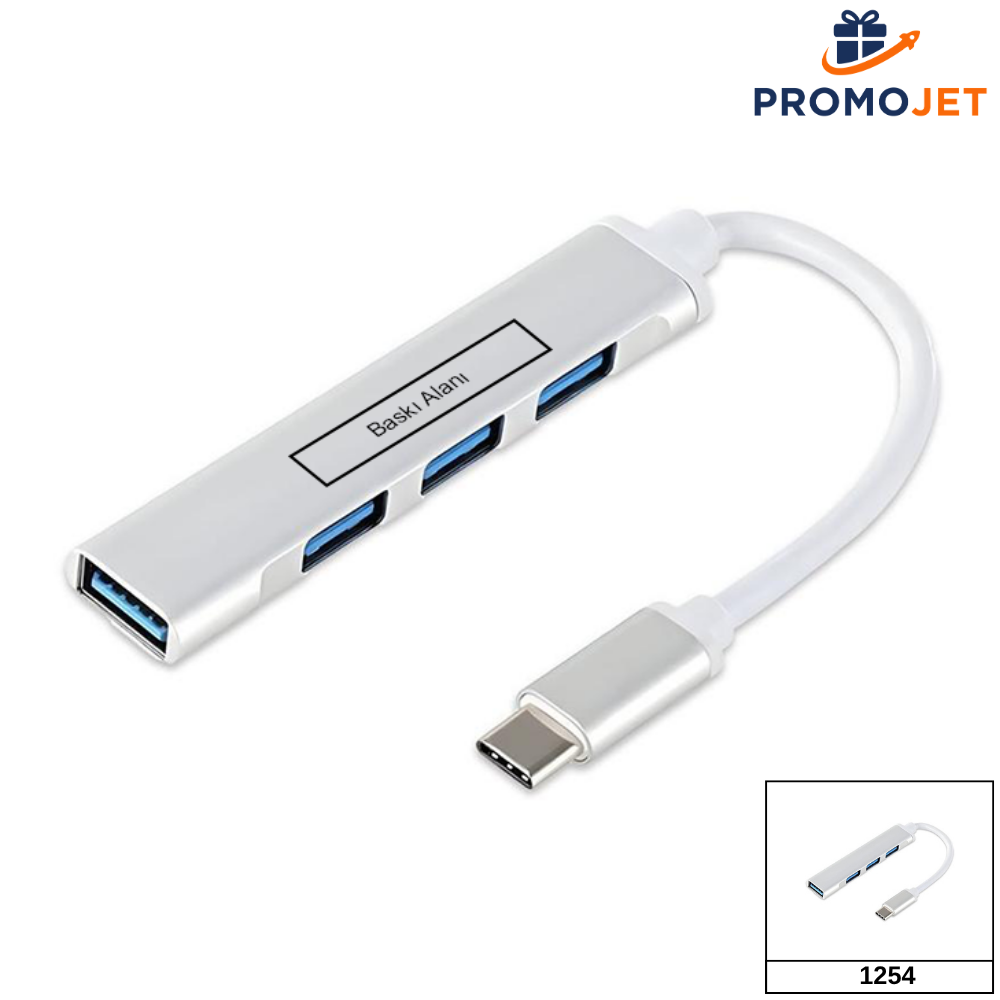 4 Port USB Hub – Type-C Girişli USB 3.0 Çoklayıcı