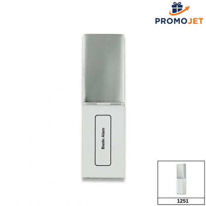 Kristal USB Bellek 32GB – Şeffaf Tasarım ve Metal Kapaklı Premium Model