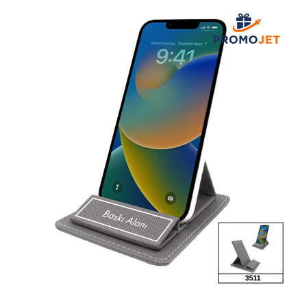 Premium 10W Hızlı Kablosuz Şarjlı ve Kartvizit Yuvalı Masaüstü Telefon Standı
