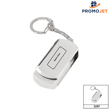 Metal USB Bellek 2.0 16GB – Zincirli Dayanıklı ve Şık Promosyon Model