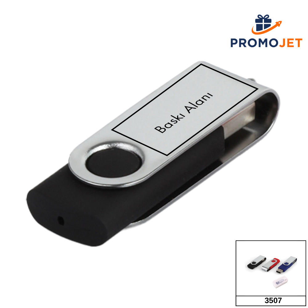 Premium 32 GB Döner Alüminyum Kapaklı VIP Metal USB Bellek