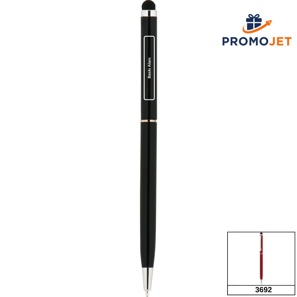 Dokunmatik Başlıklı Slim Gövde Tasarımlı Premium Metal Kalem Serisi