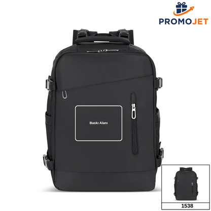 15.6 İnç Laptop Bölmeli Su Geçirmez Promosyon Sırt Çantası – Kurumsal Baskılı ve Özel Üretim Seçenekli