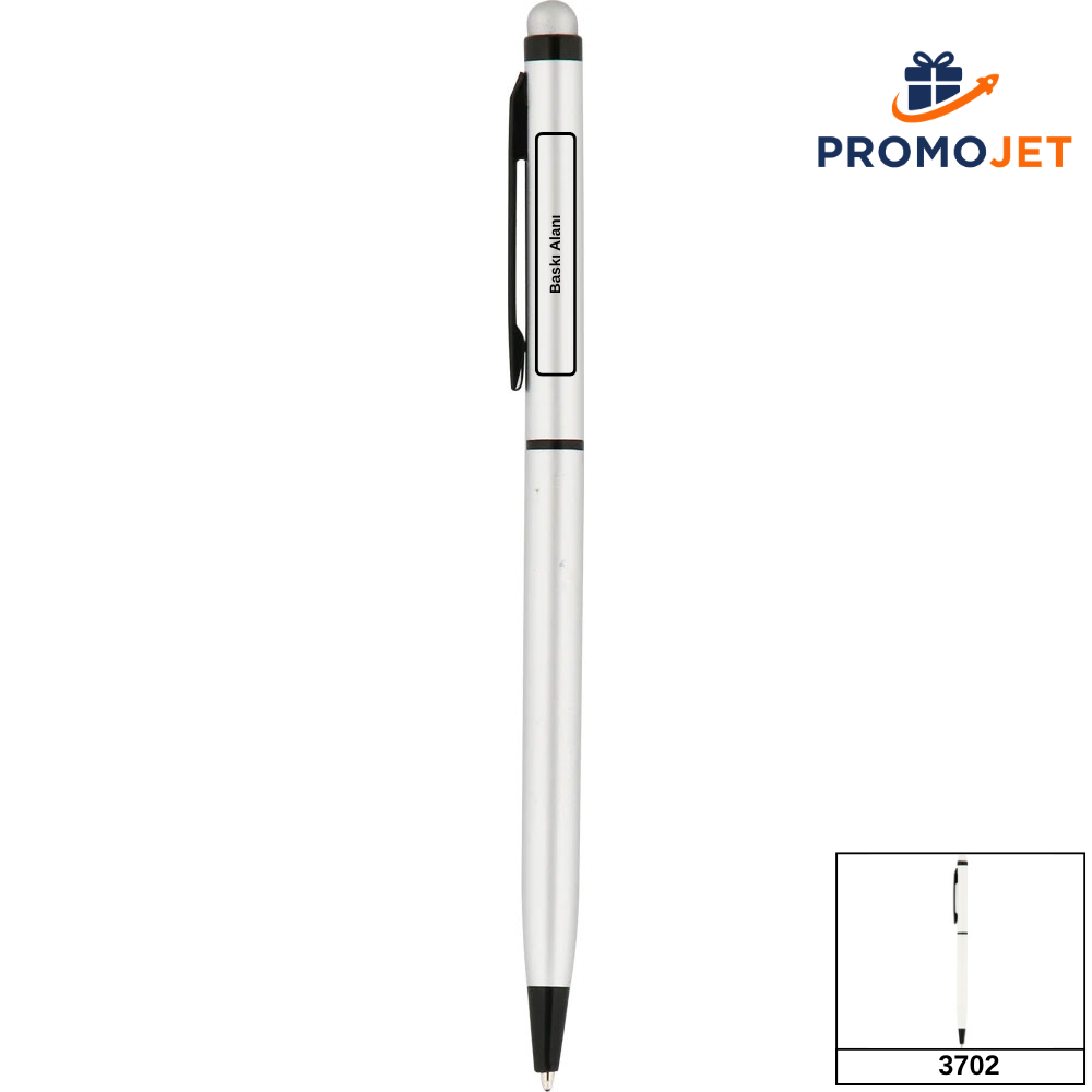 Dokunmatik Başlıklı ve Çift Blok Şasili Premium Metal Tükenmez Kalem Serisi