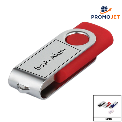Premium 16 GB Döner Alüminyum Kapaklı VIP Metal USB Bellek