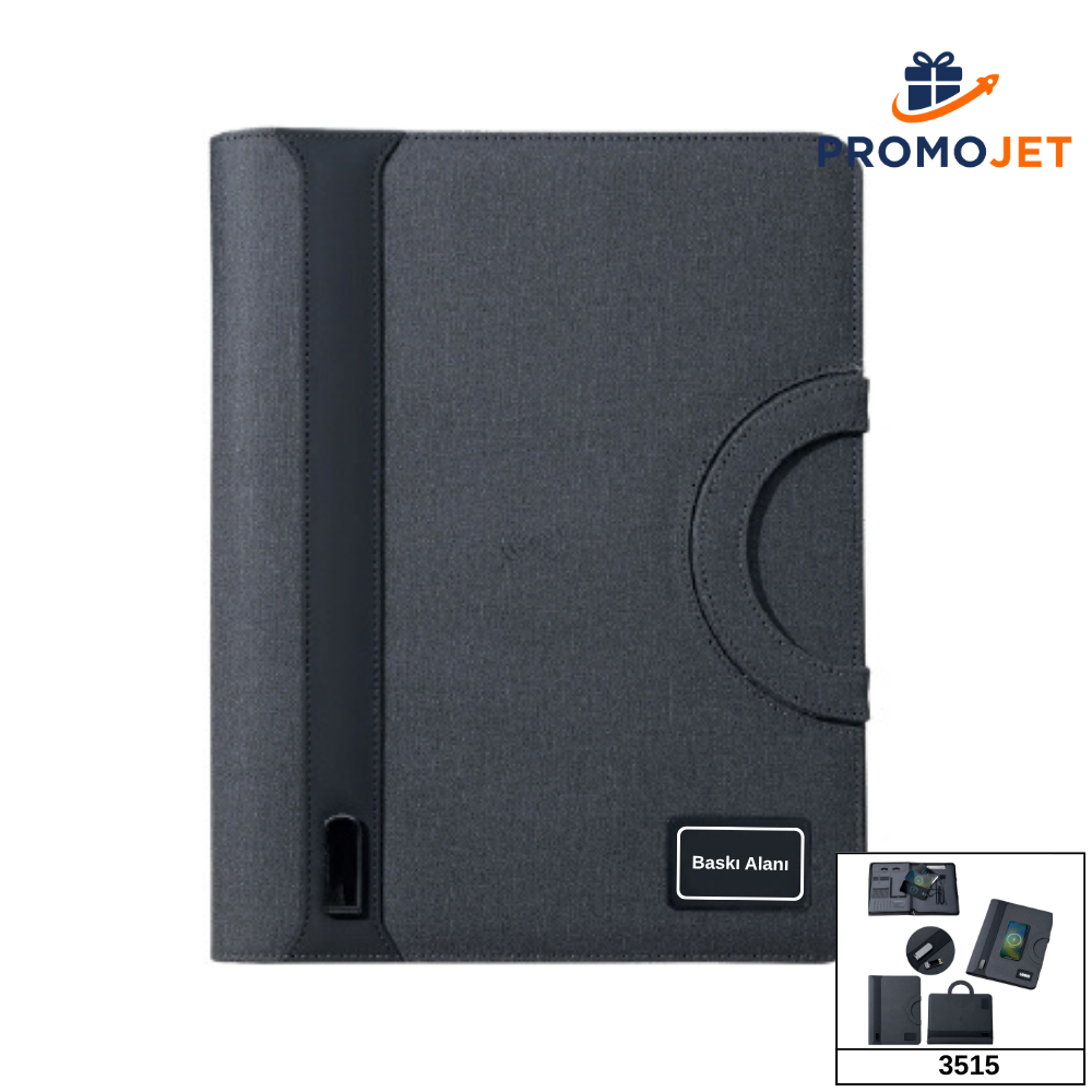 Premium 8.000 mAh Akıllı Powerbank Organizerli Evrak Çantası