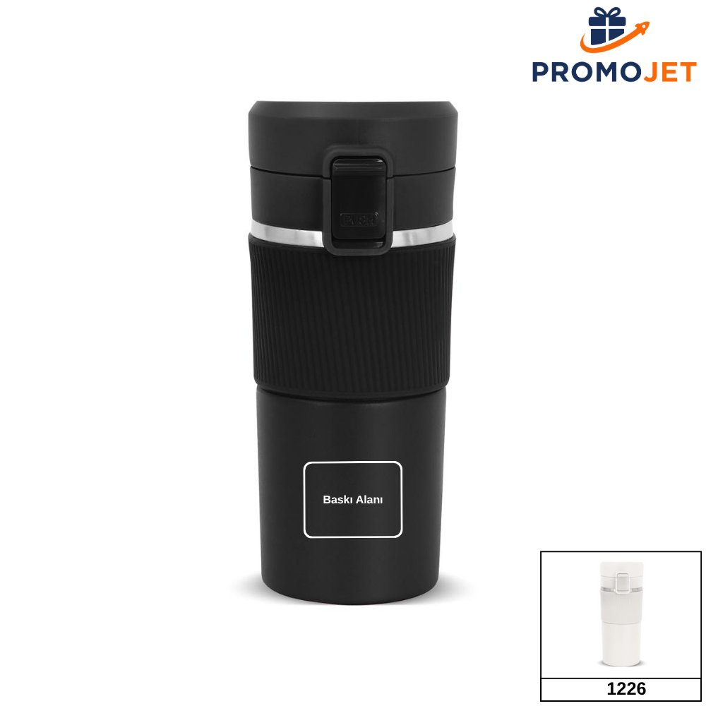 Paslanmaz Süzgeçli Çelik Mug – 400 ml Pratik Demleme Ürünü