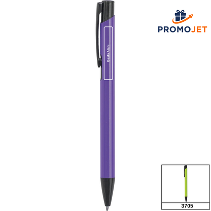 Asimetrik Kesimli ve Karartılmış Aksuarlı Premium Metal Tükenmez Kalem Serisi