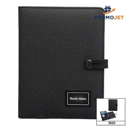 Premium 6.500 mAh Işıklı Logo Markalamalı Akıllı Powerbank Organizer