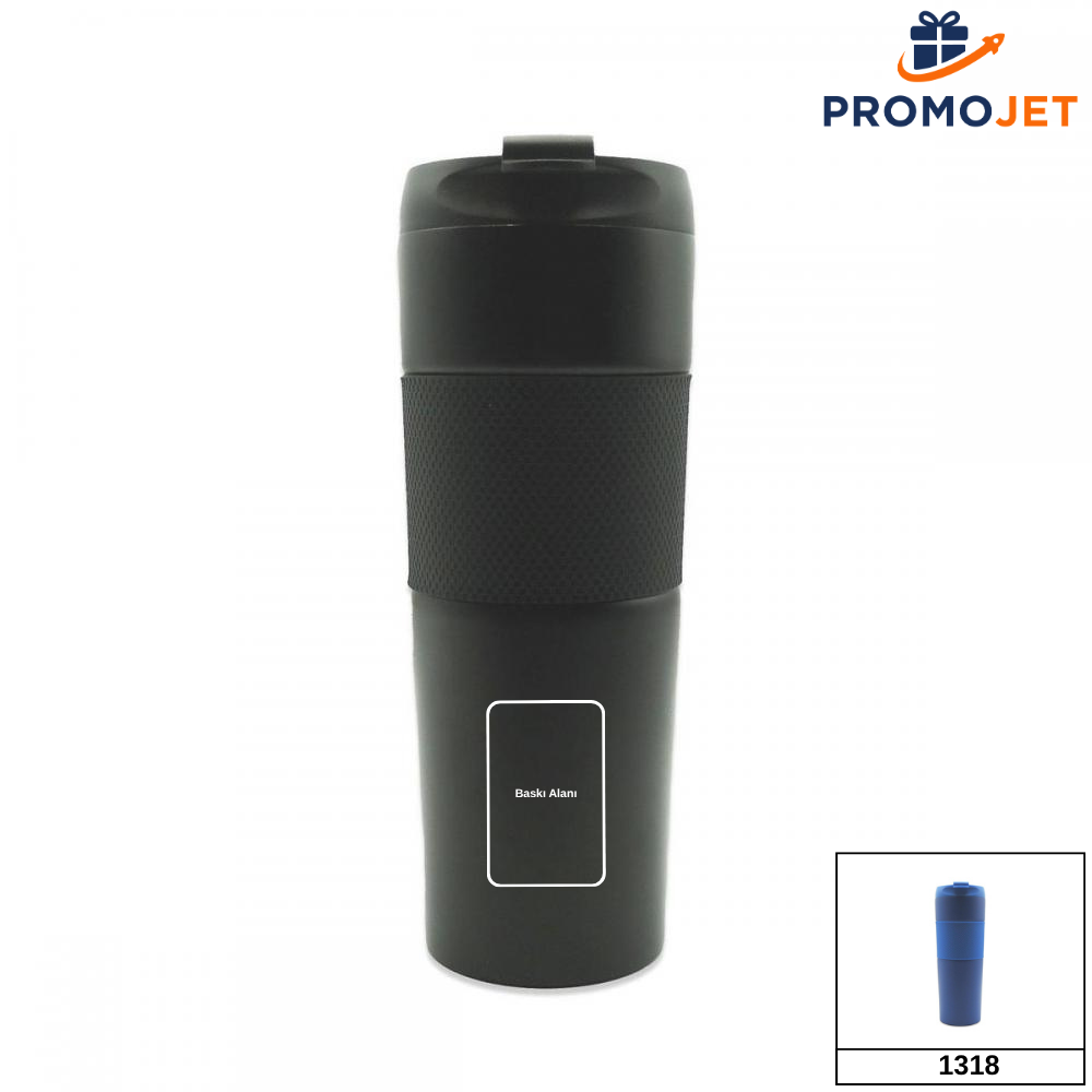 French Press Termos 500 ml – Kahve Demlemeli Çelik Termos