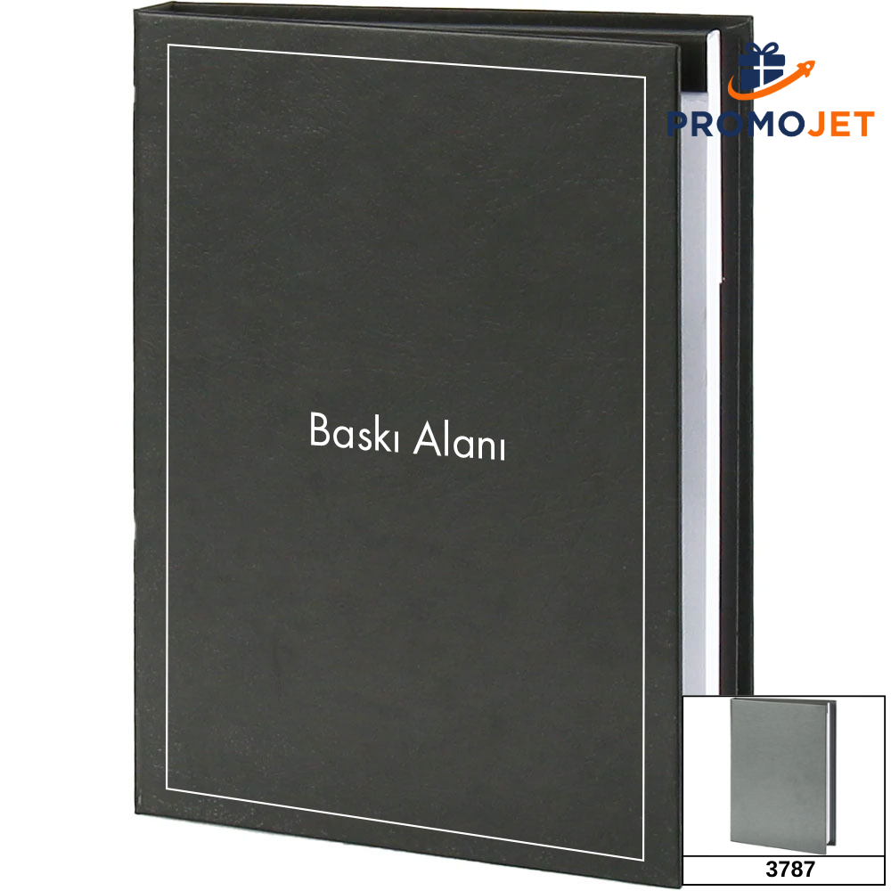 Gren Desenli Kuşe Taslama Sert Kapaklı VIP Kareli Defter (15 x 21 cm)