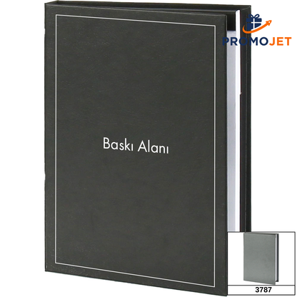 Gren Desenli Kuşe Taslama Sert Kapaklı VIP Kareli Defter (15 x 21 cm)